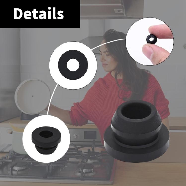 16PCS Nonslip Rubber Plugs Grommet Caravans Cooker Hob Protectors Heat Resistant Caps Heatproof Protective Covers