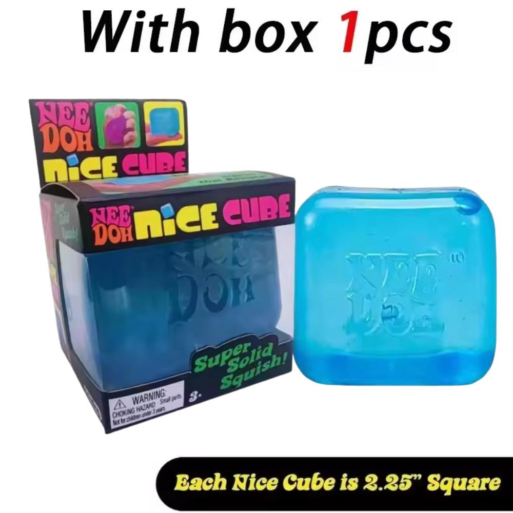 Schylling Nice Cube Fidget Hračka na mačkání Squishy Pomalý odskok Senzorická Úleva od stresu Proti úzkosti pro Děti Dospělé ADHD