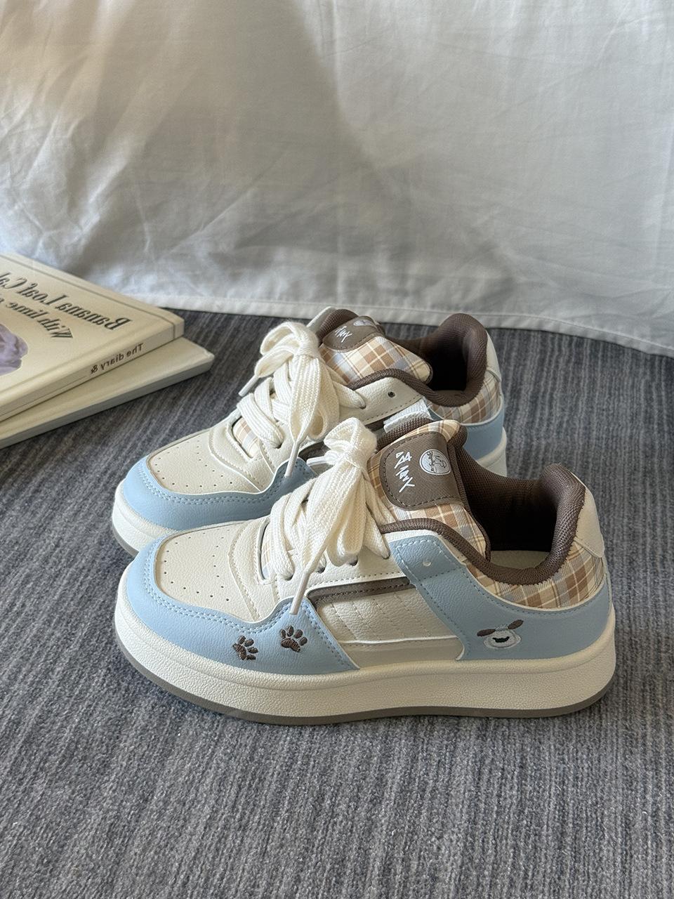 

Шоколад с морской солью~ Туфли-лодочки Женские 2025 Осень Новые туфли на платформе Студенческие Универсальные Повседневные туфли 35