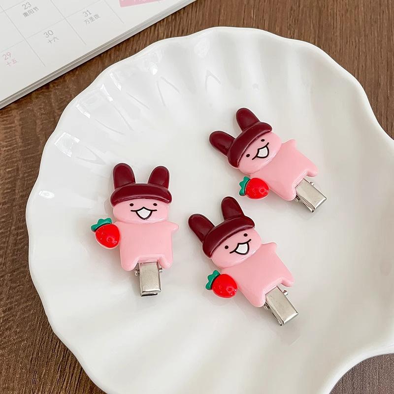 2Pcs Cute Cartoon Rabbit Hair Side Clip Bunny Bangs Edge Hairpins Girls Sweet Hair Styling Tools Decoration Tools Gifts