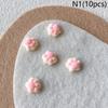 10Pcs 3D Plush Mini Cat Paw Nail Art Charms Velvet Resin Nail Art Decoration Cartoon Diy Manicure Salon Party Winter Girls Gift