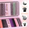 Color D Song Single Cluster False Eyelash Set 8-16Mmdiy Segmented Grafting Thick Eyelashes
