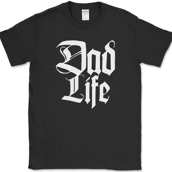 Dad Life T-Shirt Funny Gangster Fathers Day Humor Gift Novelty Cotton Tee XL