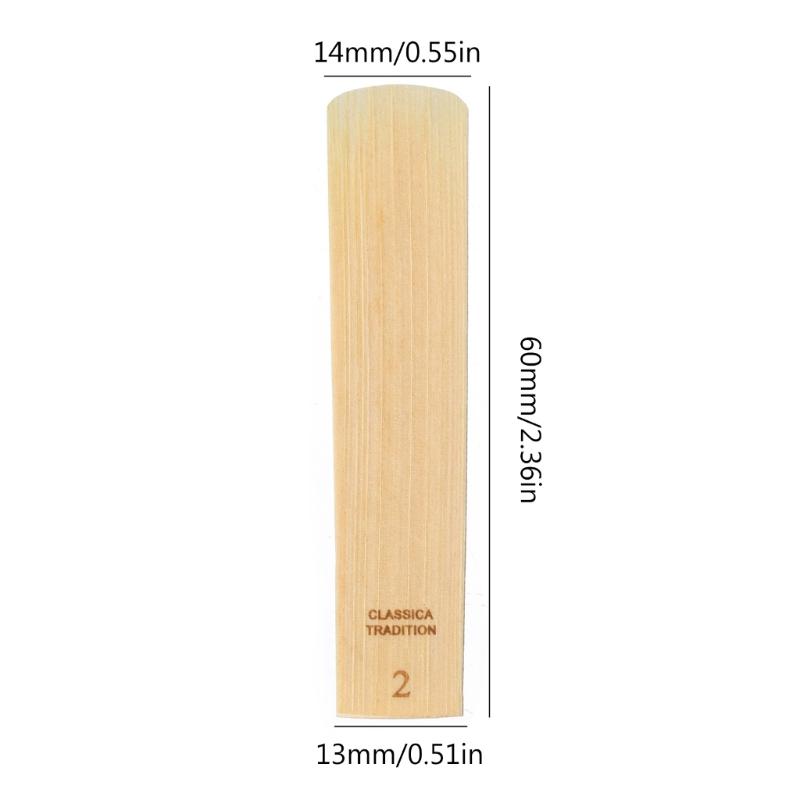 10 Stück Professionelle Saxophon-Blätter Tonstärke 2.0/2.5/3.0 für Bb Sopransaxophon Ausgezeichneter Klang Langlebig