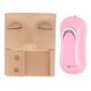 Silicone False Face Set Grafting Eyelash 3 In 1 Professional Practice Face Kit Simulate Skin