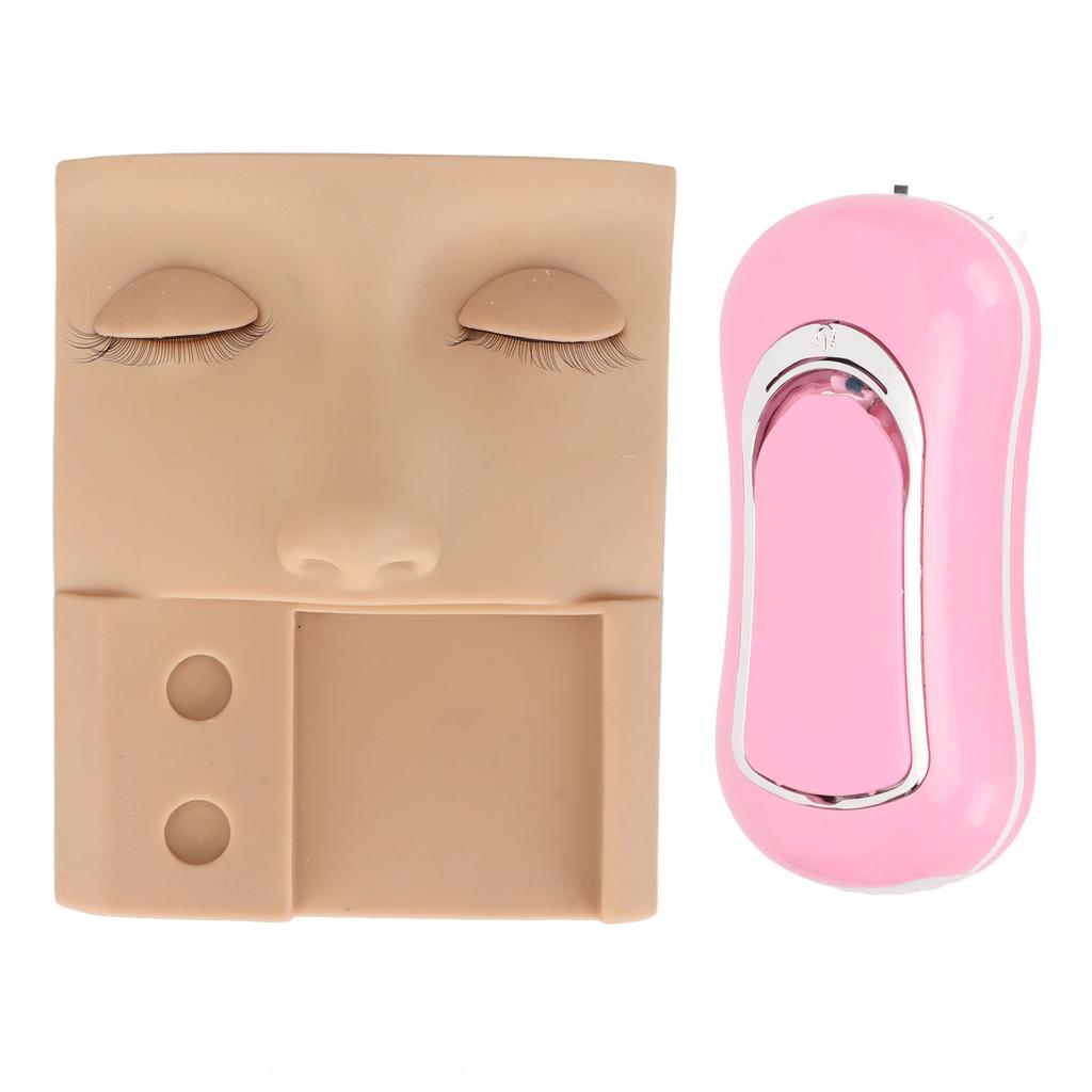 Silicone False Face Set Grafting Eyelash 3 In 1 Professional Practice Face Kit Simulate Skin