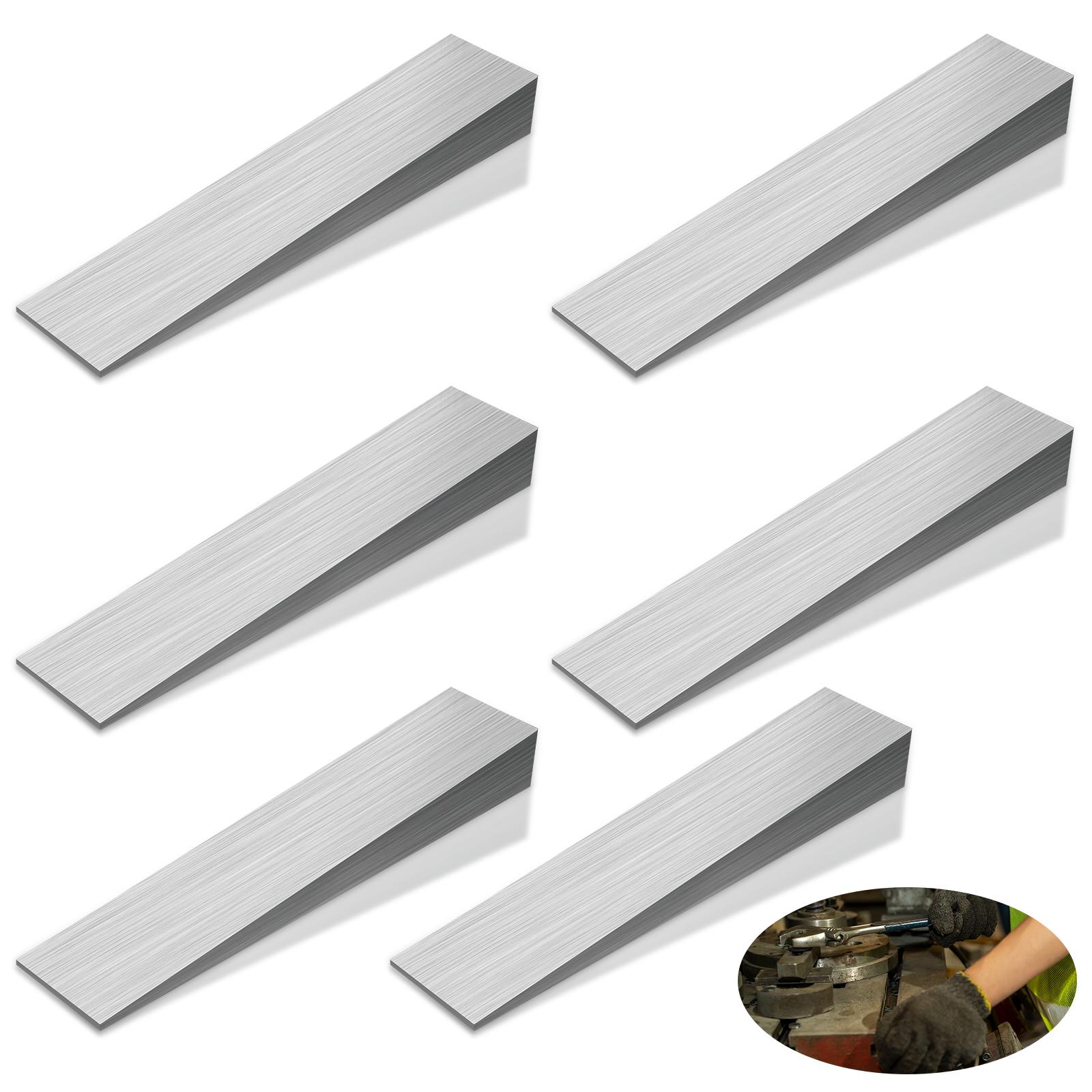 

6 шт. Фланцевые клиновые шайбы из нержавеющей стали со скошенной кромкой, клинья под прямым углом, коррозионностойкие, для разведения фланцев, треугольный инструмент, сварка серебряный