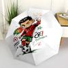 Portuguese Soccer Star Celebration Outdoor Automatic Umbrella Retractable Design with 8-Rib Durability Sturdy Construction All-Season Travel