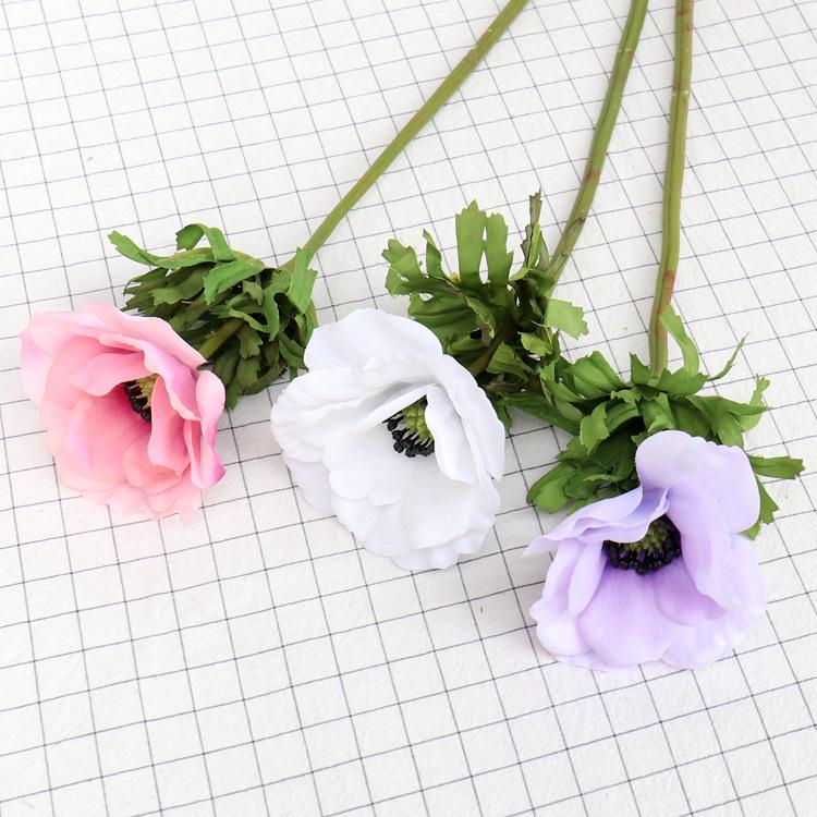 Anemone Silk Flower Decor for Wedding, Hotel, or Home Broadcast