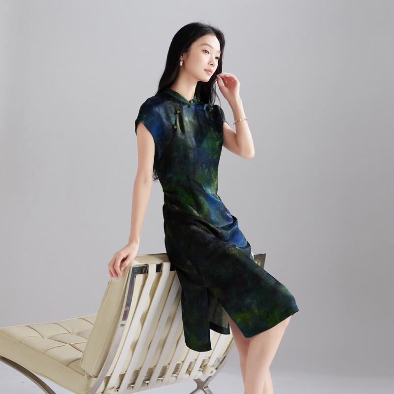 SOFSIL Silk Blend New Chinese Style Dress