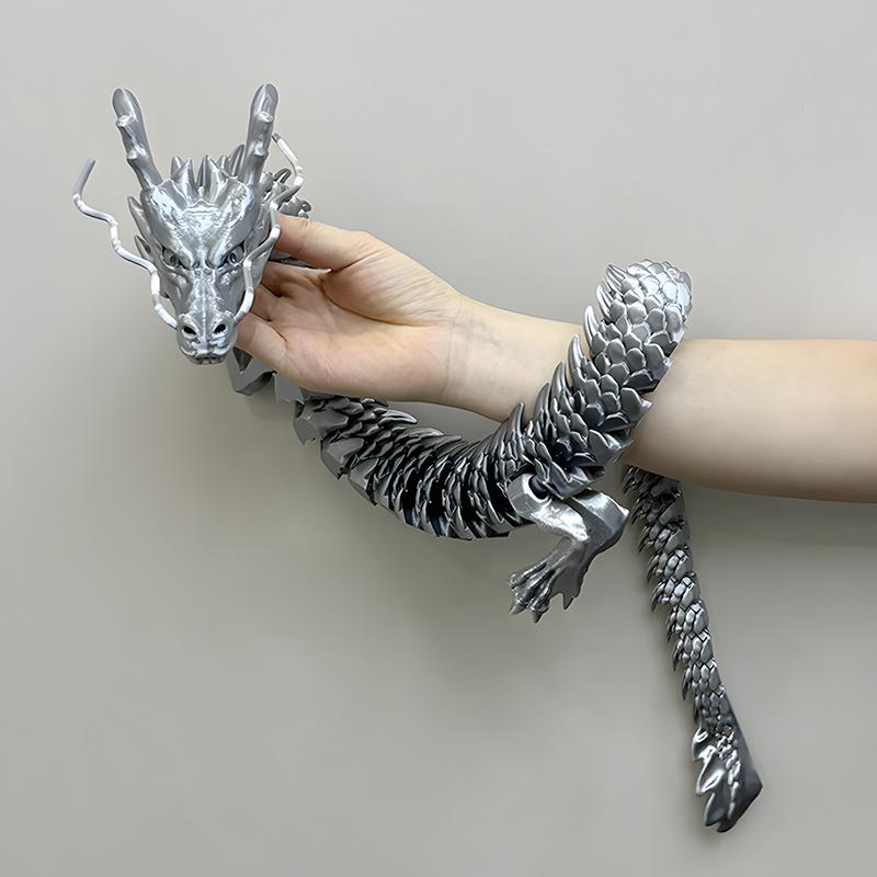 88СМ 3D-надрукований Кристалічний Дракон-самоцвіт Іграшка-фіджет, що обертається, Рухомий Дракон, Подарунок для дітей з СДУГ, Ідеально підходить для подарунка на День народження