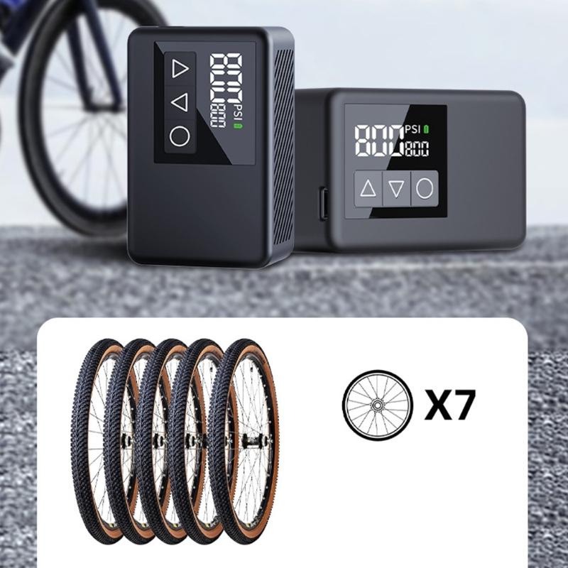 Lightweight ABS Bicycles Air Pumps Tire Inflator With High Pressure Cylinder For Road Mountain Bike Tire Repair