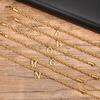Initials Rope Chain Bracelets for Men Boys,Alphabet A-Z 26 Letters Stainless Steel Chain Link Wristband,Character Jewelry Gifts