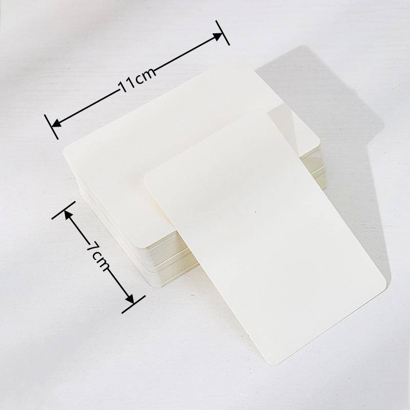 20/50/100pcs 11x7cm Thicken Blank Kraft Paper Card Retro Double Sided Word Card DIY Postcard Gift Greeting Invitation Card