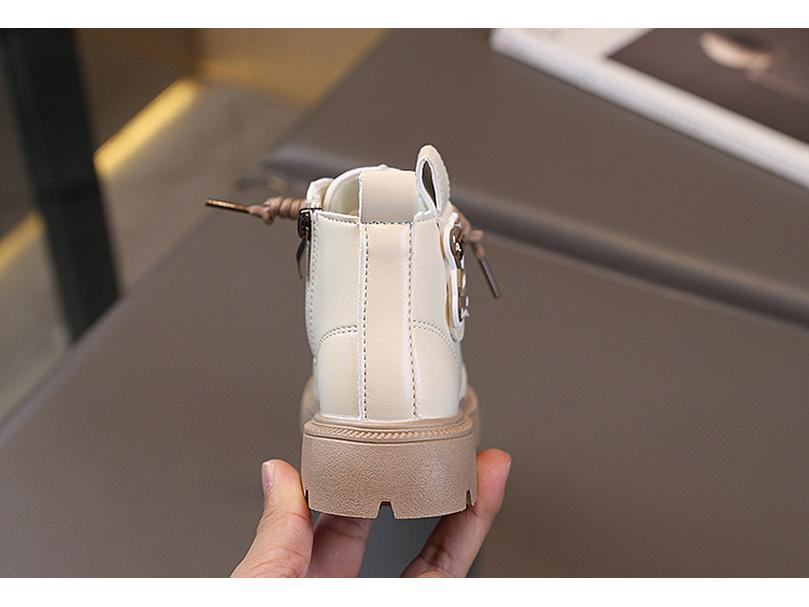 Children's Leather Ankle Boots - 2025 Autumn British Style for Boys and Girls