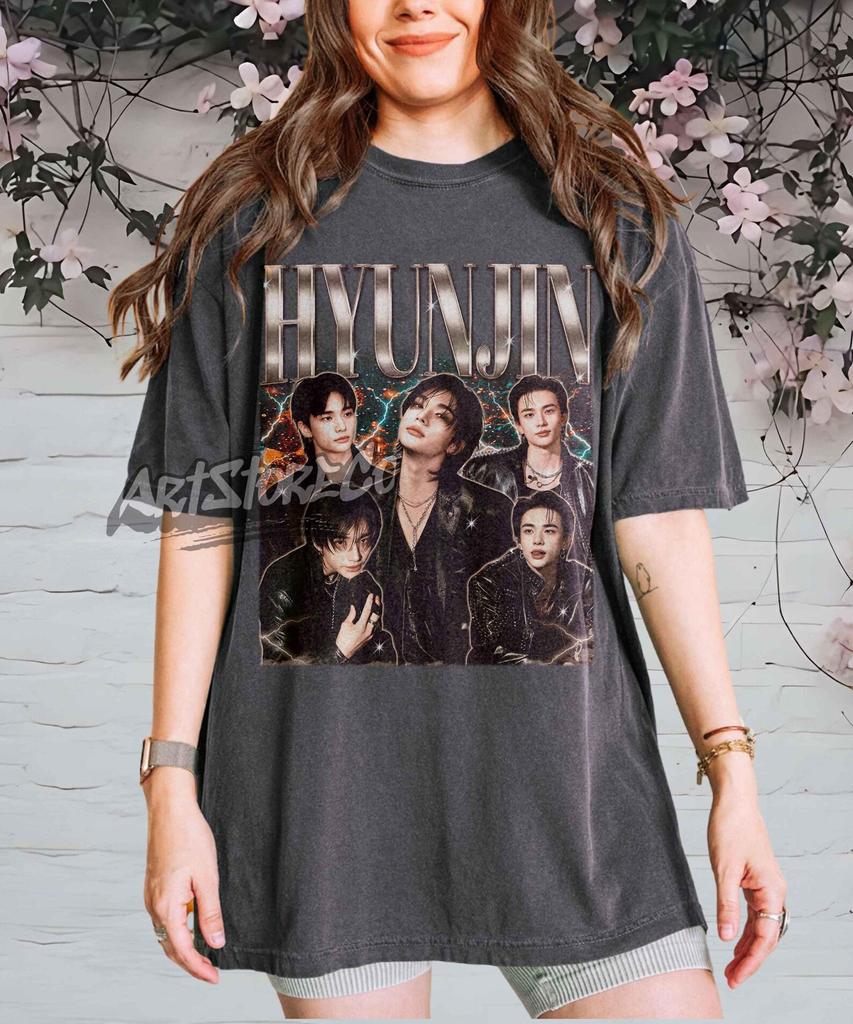Hyunjin Shirt, K-Pop Retro Tee