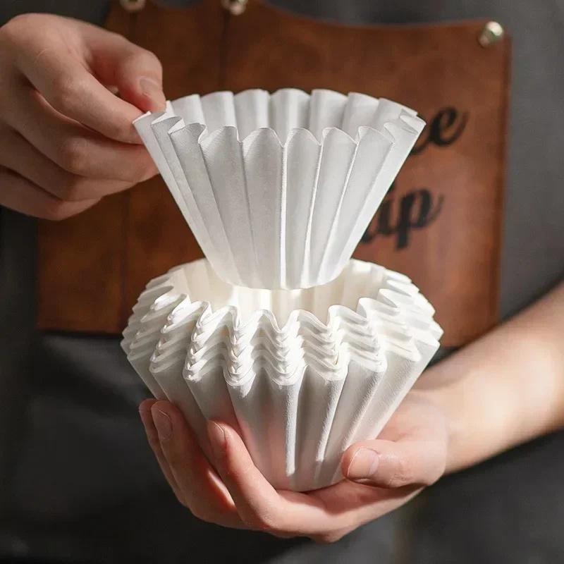 Coffee Filter Paper Disposable Cake-type Hand-wash Filter Paper Drip Coffee Powder Filter Bag Barista Tool Coffeeware Teaware