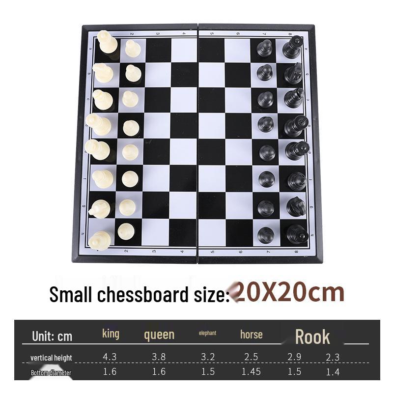 

Складной магнитный шахматный набор: Удобное хранение для детей и развлечения родителей и детей Magnetic chess