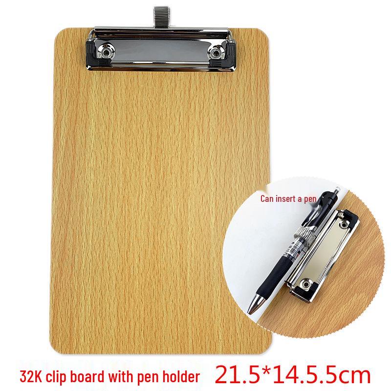 A4 Clipboard with Pen Holder, A5 Writing Pad, A3 Wooden Menu Holder, Cardboard Stationery Board