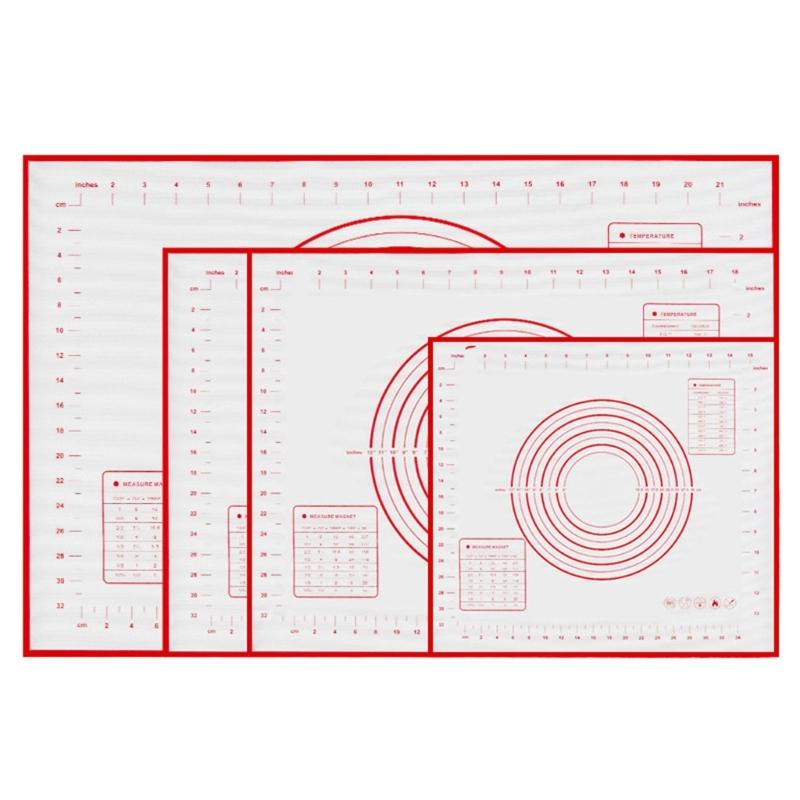 Heat Resistant Silicone Pastry Mats For Oven Microwave Safe Nonslip Surfaces Easy Storage Kitchen Baking Essential