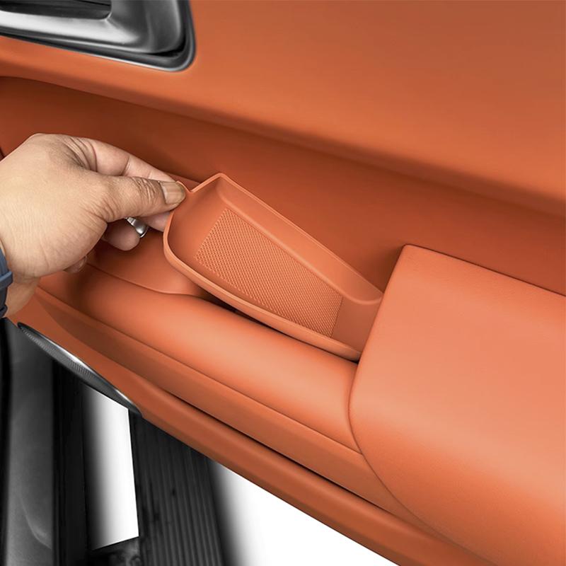 For Leading Ideal LiXiang 2024 L7 L8 L9 Car Interior Door Handle Silicone Storage Mat Door Slot Protective Mat