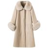 Winter new imitation sheep shearing fur coat long imitation fox fur coat large size women's clothing