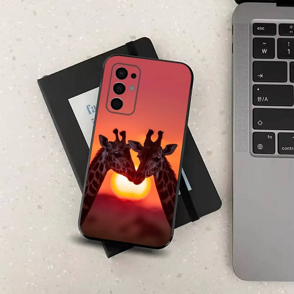 

Cute Animal Giraffe For Samsung Galaxy A73,J7,22,Note,72,41,31,8,9,52,71,53,32,Soft Black Silicone Cover Case SamsungA13 5G