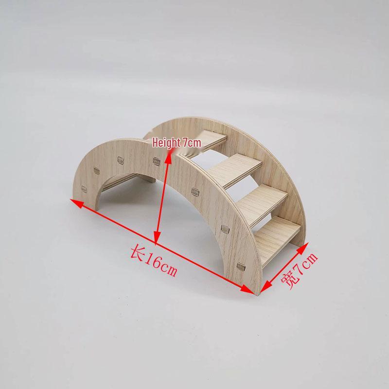Hamster Solid Wood Villa: Nest, Hideaway, Toy & Ornament for Small Pets