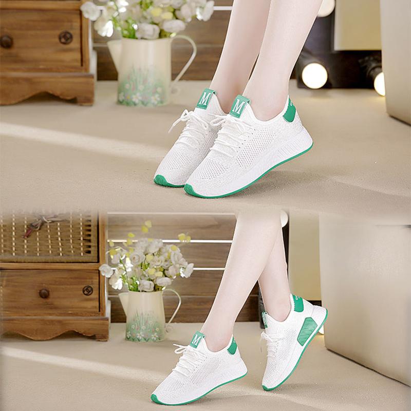 Lightweight Flying Woven Clearance Sneakers Korean All-match Women's Shoes Flat Casual Shoes Spring and Autumn Fashion Student Net Shoes