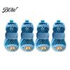 Non Slip Rubber Sole Dog Boots 4Pcs Shoes for Hot Pavement, Breathable Mesh Boots, Summer Outdoor Pet Booties Paw Protectors with Non-slip Soles