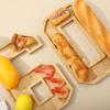 Decorative Wooden Number Charcuterie Board Fillable Food Platter Serving Trays  for Home