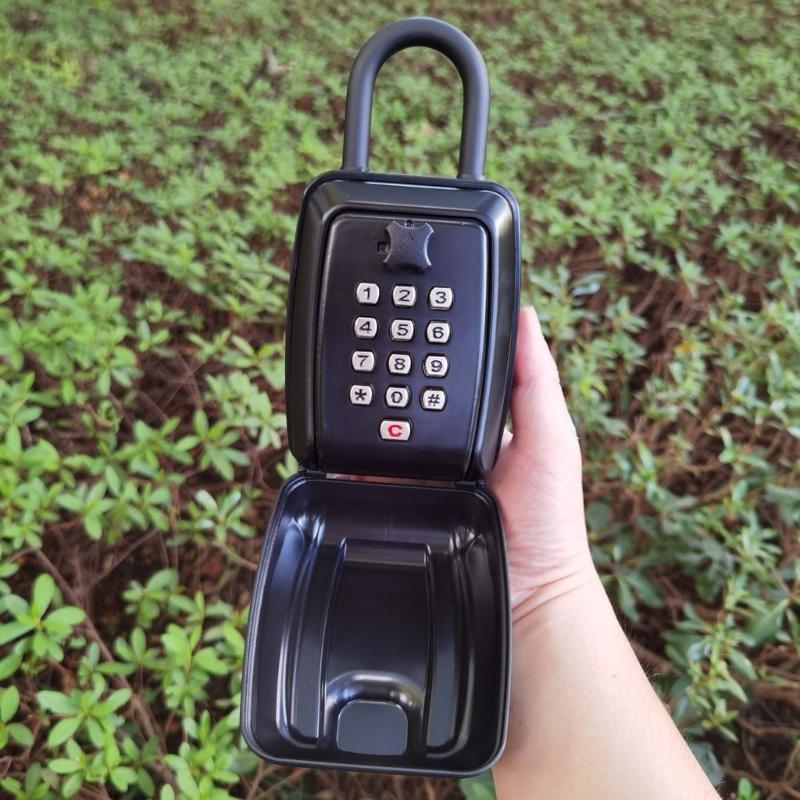 Weatherproof Outdoor Key Lock Box Wall Mounted Key Safe Codes Locking Storage Box Waterproof Lock Box for Key Room Card