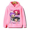 Fall and winter Kpop demon hunter children's hooded sweatshirt cute Kpop demon hunter tiger top Harajuku boys and girls