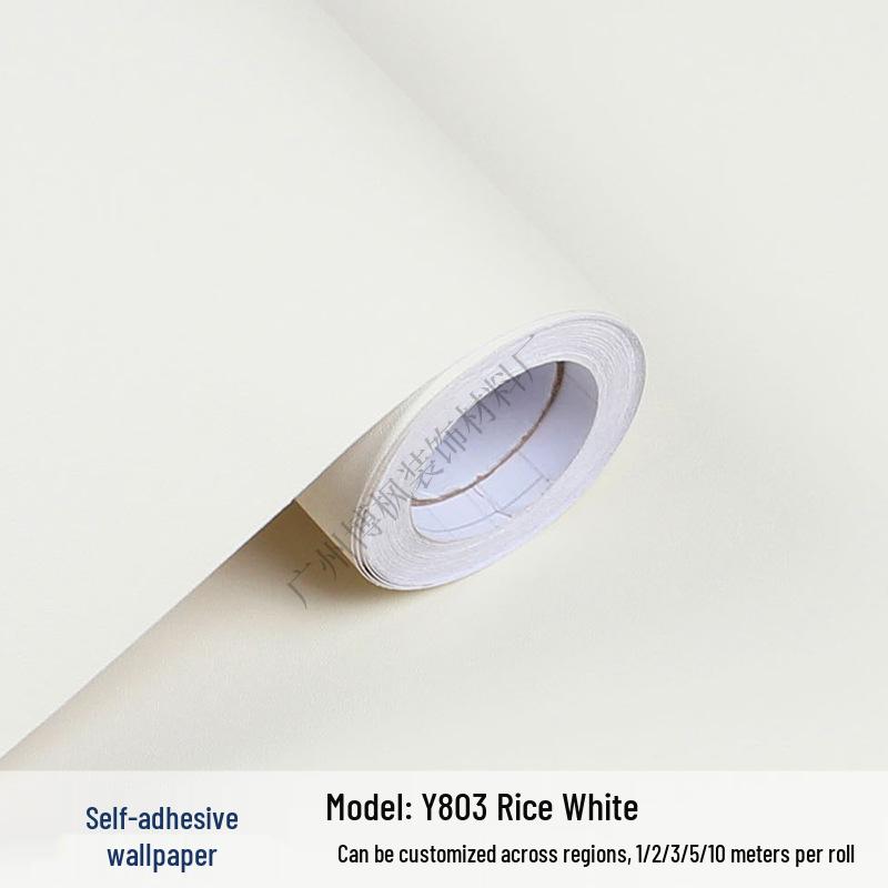 Papel Tapiz Adhesivo Impermeable de Color Sólido para Habitaciones Infantiles y Espacios de Vida