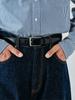 [BEAMS PLUS] Leather Belt Cordovan Belt Men's BLACK 34 38520004905