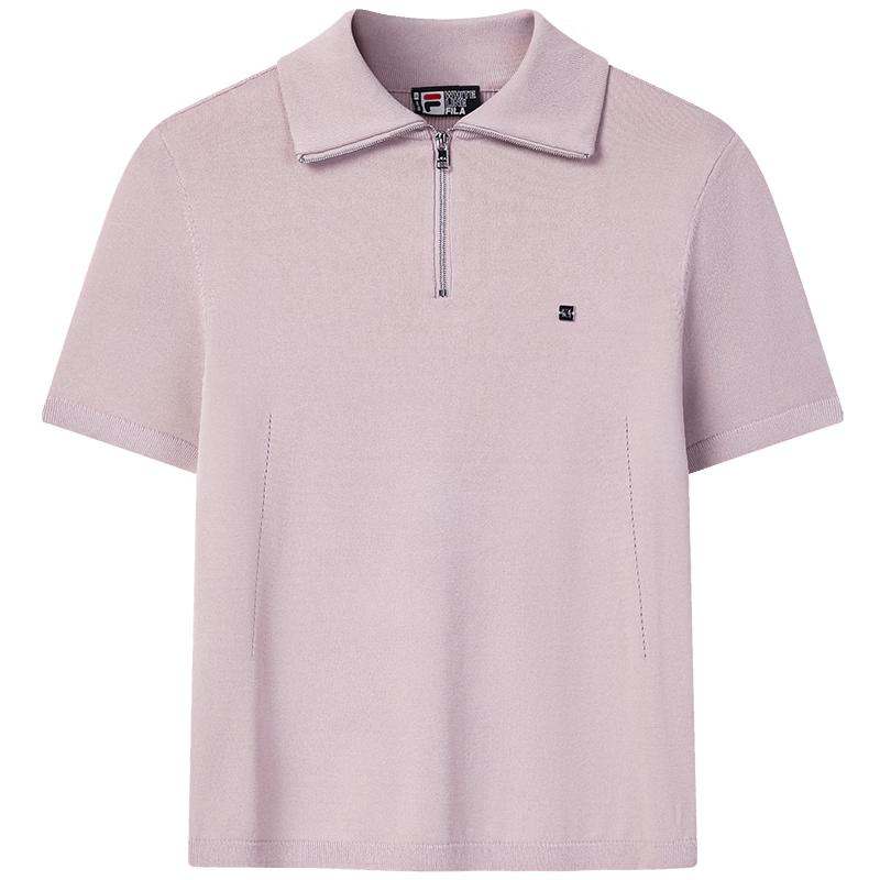 FILA Women s Short Sleeve Polo Knit Top L