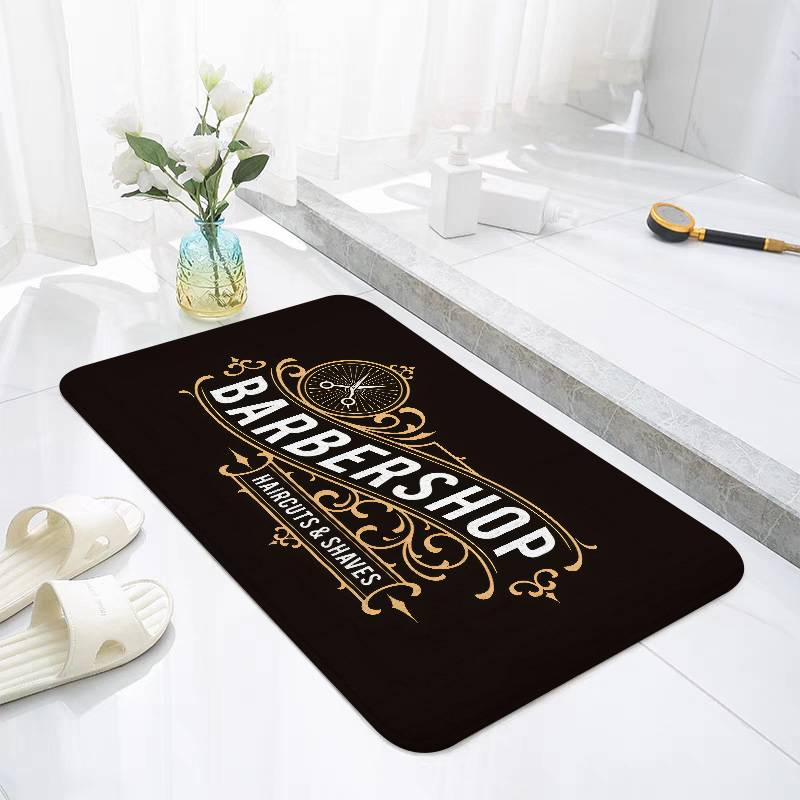 Barber Shop Sign Floor Mat Living Room Rug For Bedroom Welcome Mat Outdoor Rug