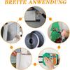 5M Strong Self-adhesive Hook and Loop Fastener Strip Magic Nylon Sticker Scratch Tapes with Glue Strap for DIY Craft 20-50MM