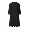 Women's Fashion V,Neck Three,Quarter Sleeve Church Work Dress With Pockets In Color
