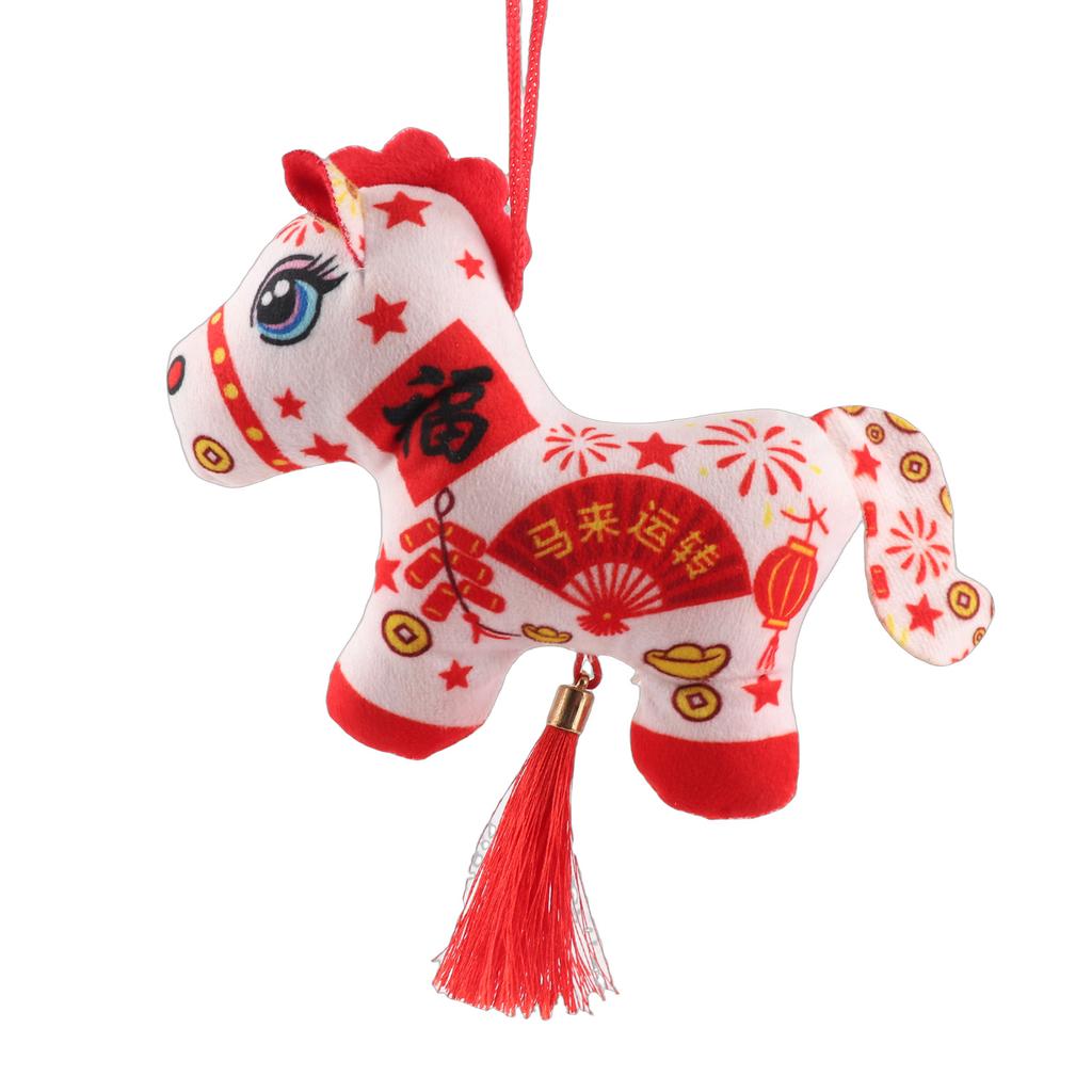 Animal Horse Doll Ornament for Spring Festival New Year Horse Decor for Living Room