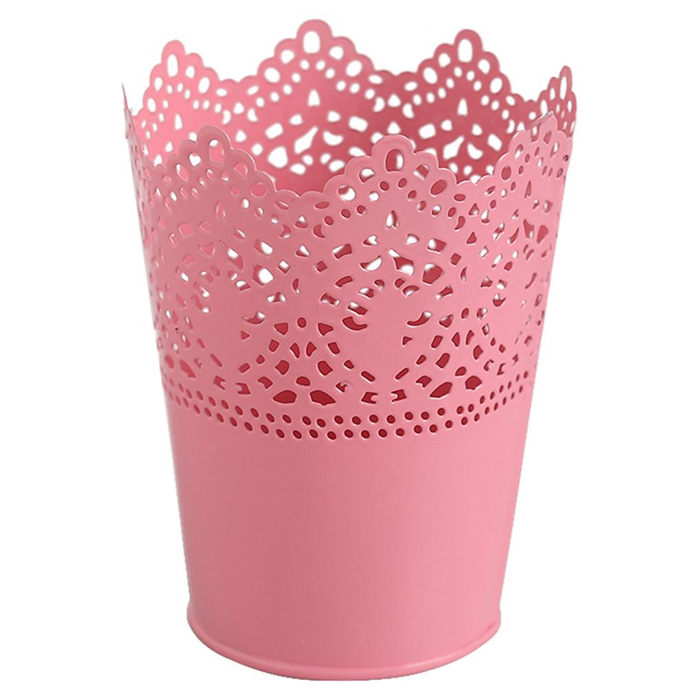 

Полый цветок кисть для хранения карандашей ручка горшок держатель контейнер настольный органайзер подарок розовый