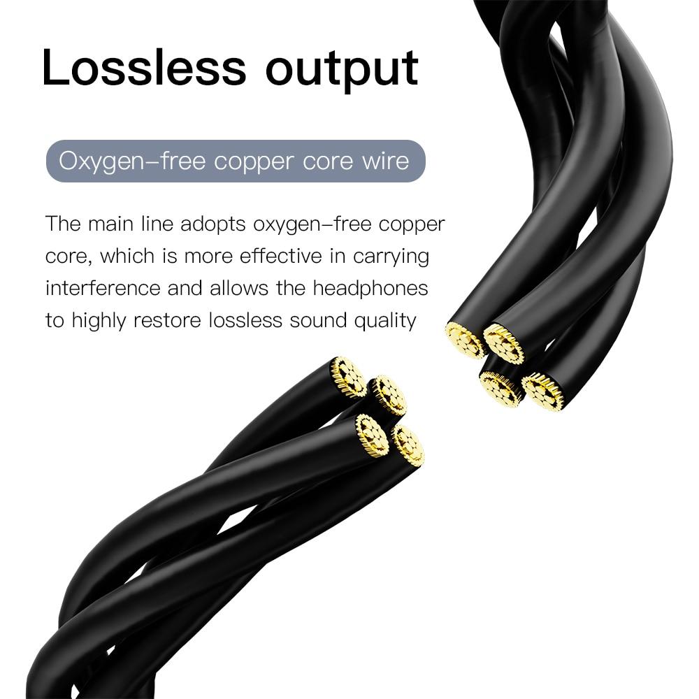 KEYSION Fones de Ouvido HIFI Tipo-C DSD128 Fones de Ouvido com Graves Dinâmicos Banhados a Titânio Chip DAC CX31993 32 bits 384 KHz Fone de Ouvido USB C