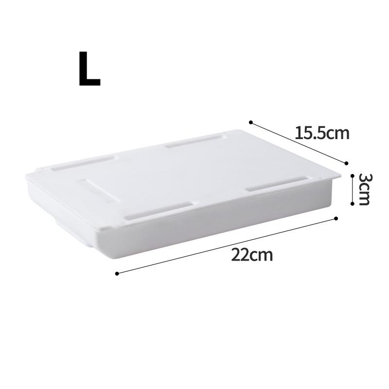 Under-Desk Storage Box With Drawer Punch Free Under Table Storage Drawer Makeup Brush Organizer Office Stationery Storage Box