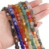 1strip /bag Colored Natural Agate Square Beads DIY Bracelet Necklace Earrings Jewelry Accessories