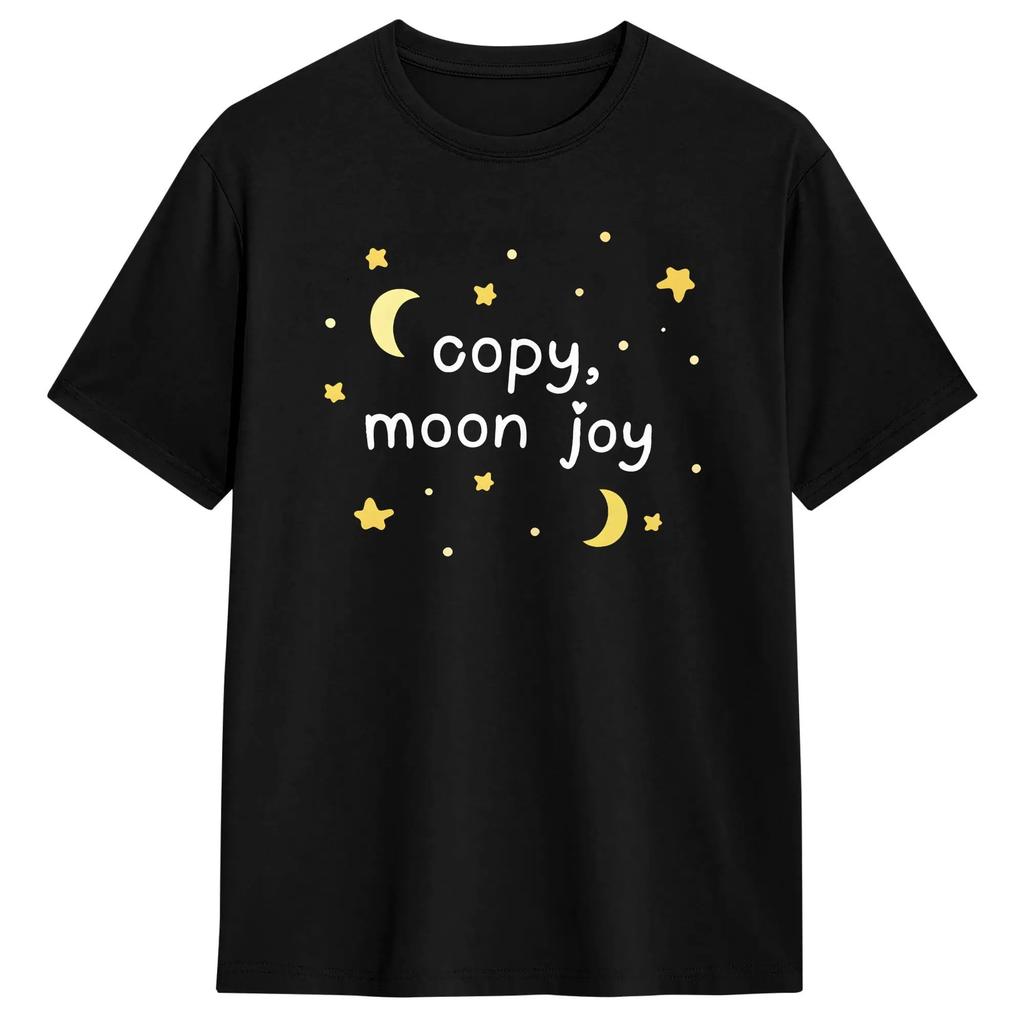2026 Summer Fashion Trendy Copy Moon Joy Unisex T Shirt Funny Tees Short Sleeve O Neck TShirt Cotton Summer Clothing Y2K
