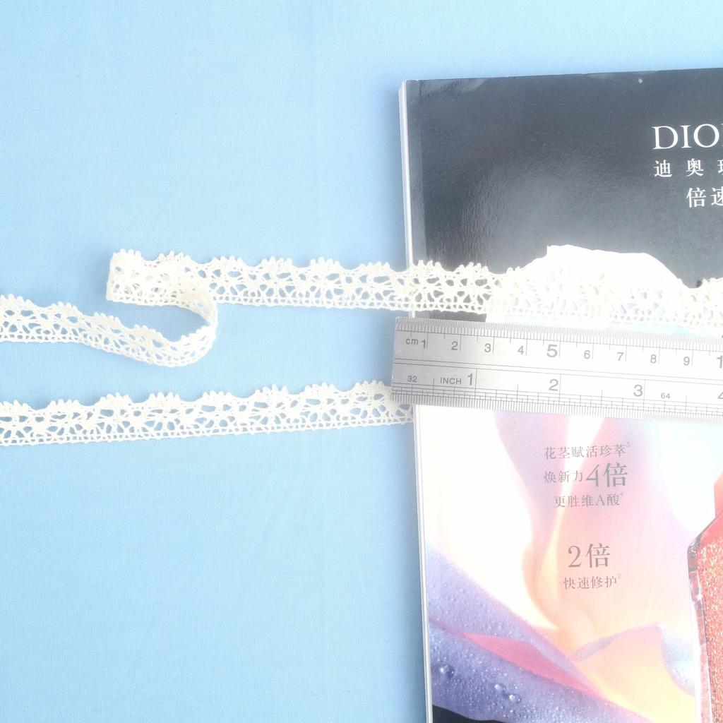 Cotton Thread Lace Handmade Clothing Accessories Diy Bow Hair Accessories Cotton Thread Lace Ribbon This White