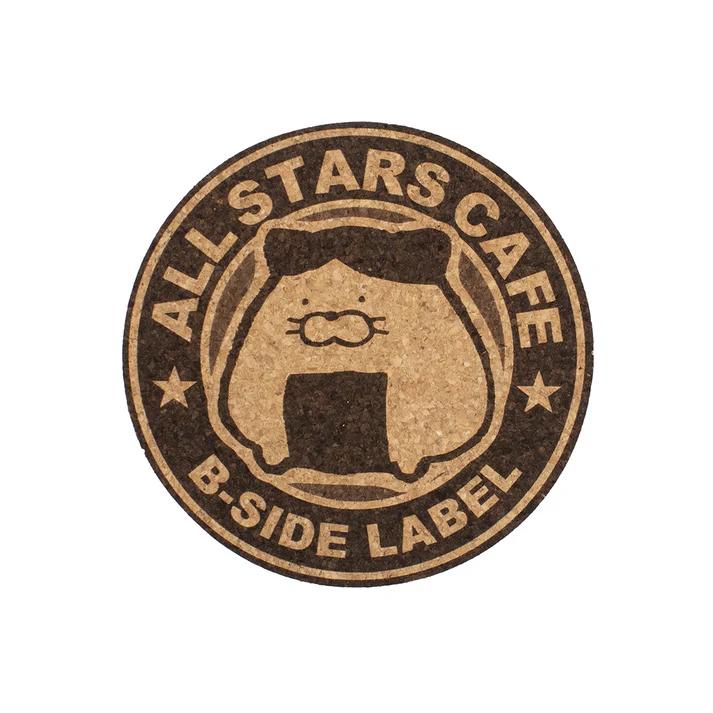 

B - SIDE LABEL Cat Rice Ball ( NEKO NIGIRI ) Coaster Japan NEW