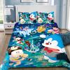 Carton D-Doraemons Soft Duvet Cover Pilowcase Children Beding Set Adult People Boy Girl Bedrom Decoration Gift Single Double Large Sized Dimensions