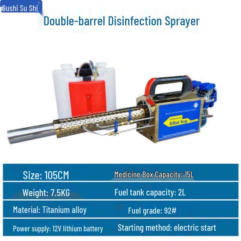 Susic Dual-Tube Disinfection Fogger CN plug (adapter included)