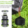 Camping Hiking Cookware Set Outdoor Portable Picnic Cookware Kit Alumina Pot Frying Pan Set Travel